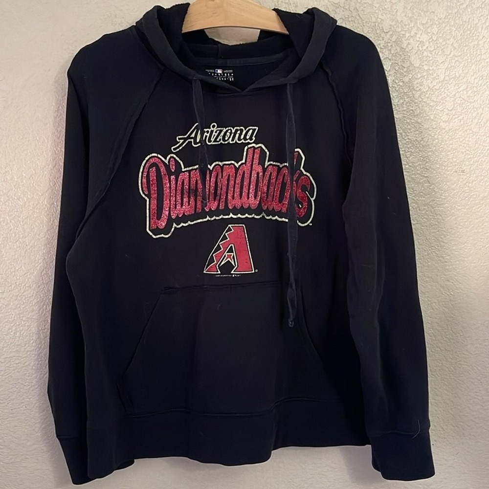 Campus Lifestyle Arizona Diamondbacks MLB Hoodie‎ Black Glitter Graphic Large